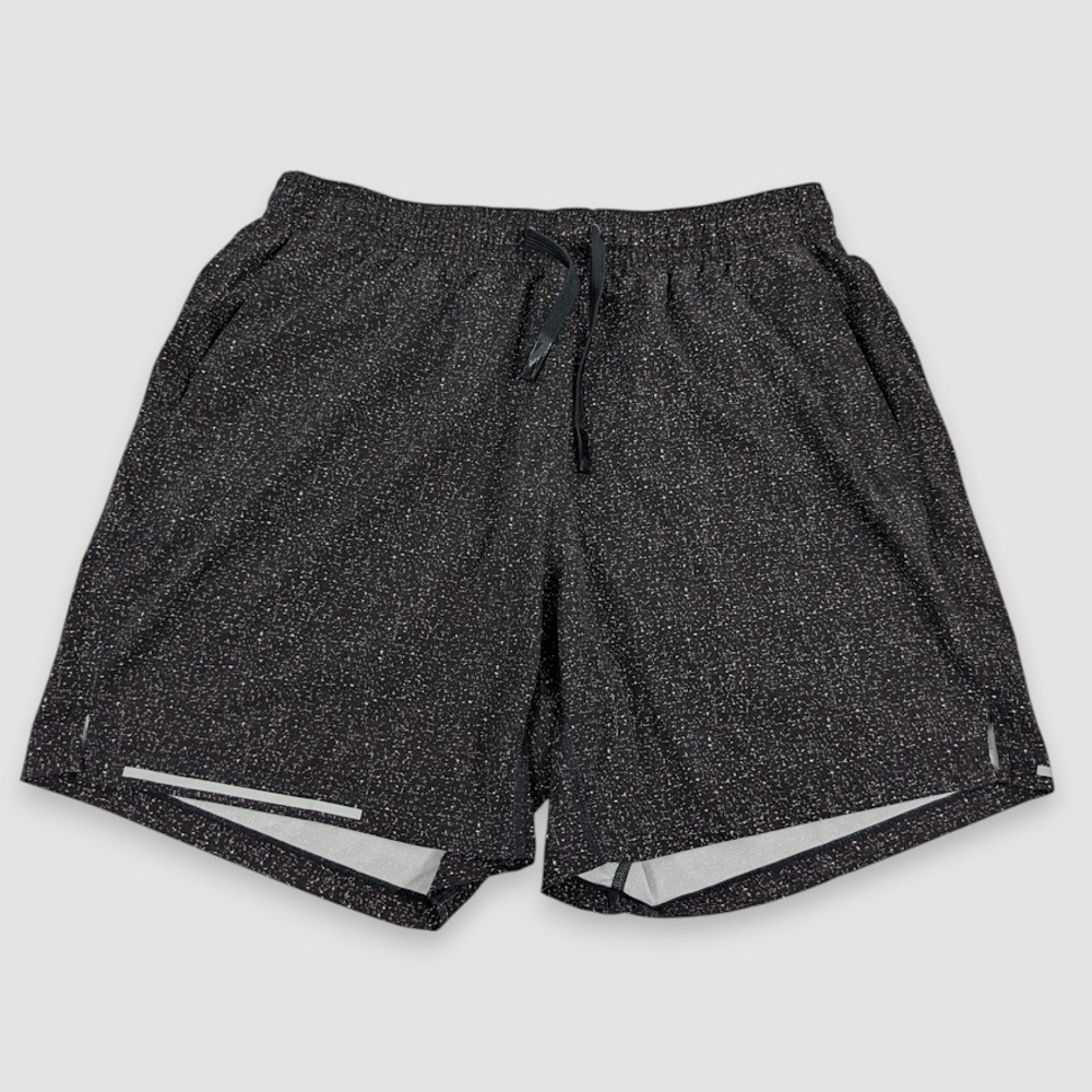 Bearbottom Run V2 Performance Shorts Mens Medium 5.5" Inseam Black Speckled - Picture 3 of 9